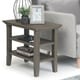 preview thumbnail 11 of 49, WYNDENHALL Normandy 14 inch Wide Solid Wood Transitional Narrow Side Table - 14 Inches wide Farmhouse Grey