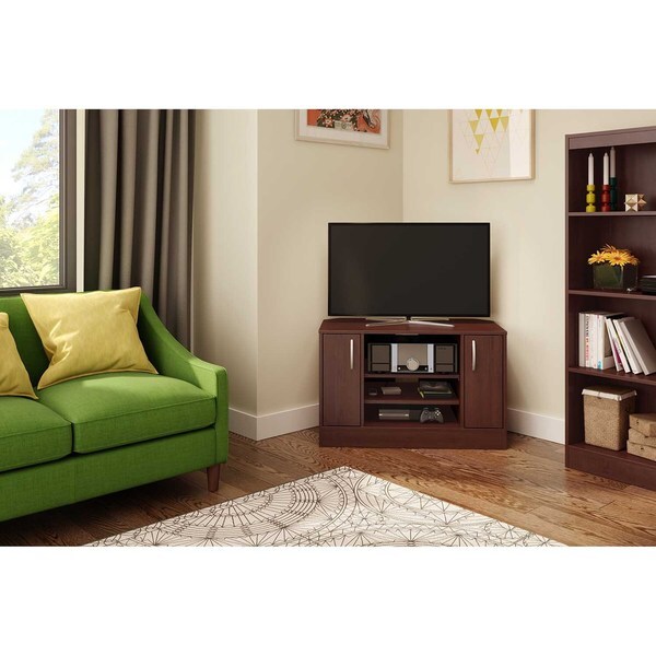 Shop South Shore Axess Corner TV Stand with Doors for TVs up to 42'' Free Shipping Today