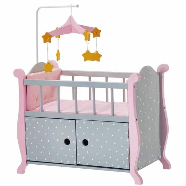 Shop Olivia S Little World Nursery Crib Bed With Storage Grey