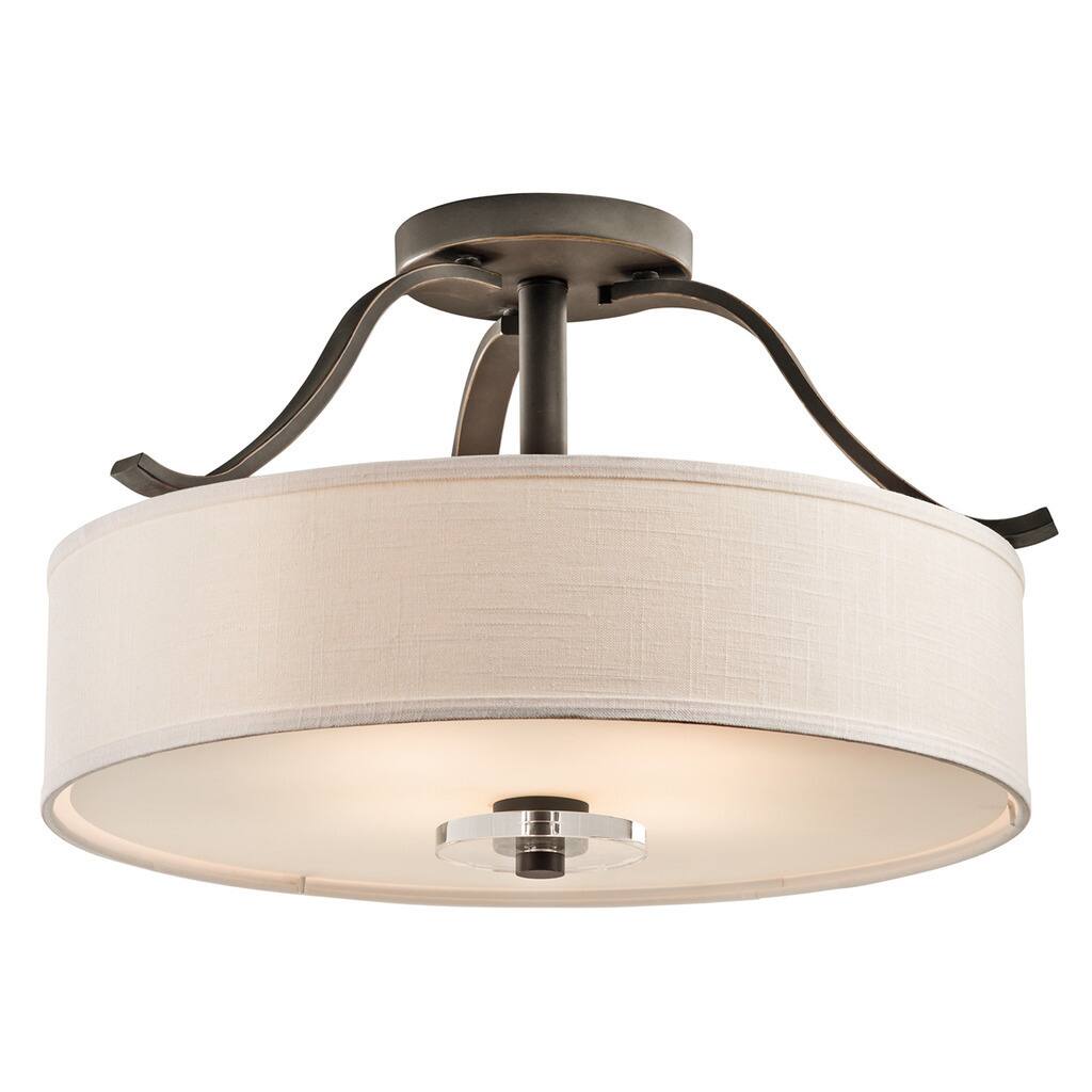 Kichler Lighting Leighton Collection 4-light Olde Bronze Semi-Flush Mount