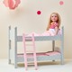 preview thumbnail 5 of 4, Olivia's Little World - 18" Doll Double Bunk Bed - Grey