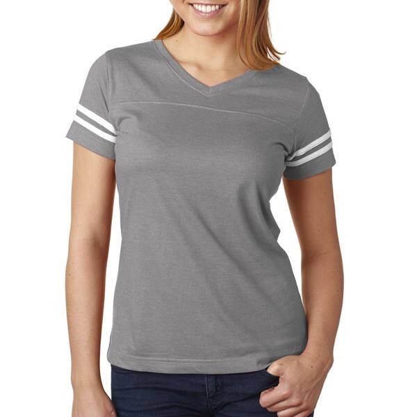 Shop Girls Vintage Heather White Cotton Polyester Jersey Football
