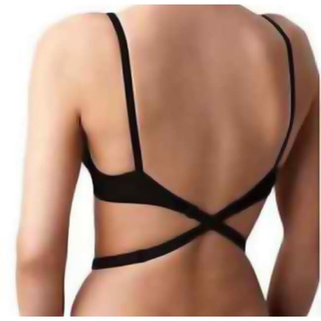 bra with a very low back strap