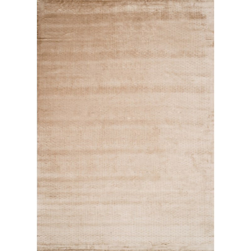 Alexander Home Hand-woven Grandeur Viscose Rug - Beige - 5'6" x 8'6" - Rectangle