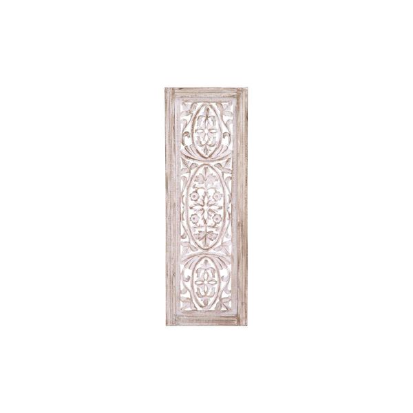 Off-White Wood 36-inch x 12-inch Decorative Wall Panel - Free Shipping