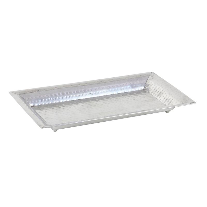 Silver Aluminum Tray (Set of 3) - 15 x 24 x 2