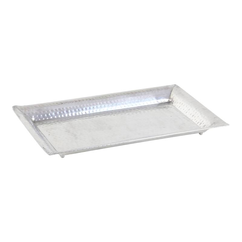 Silver Aluminum Tray (Set of 3) - 15 x 24 x 2