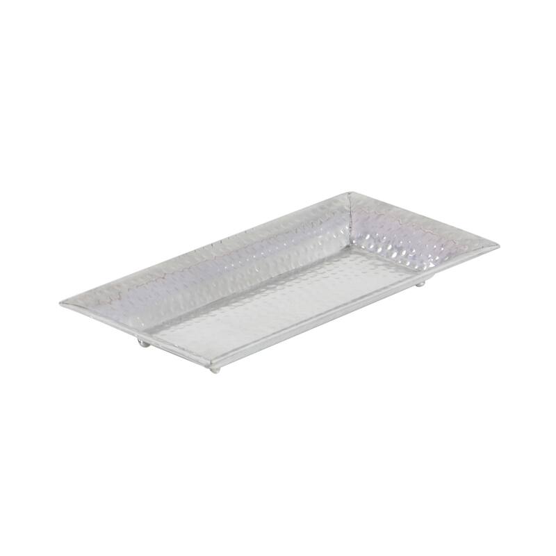 Silver Aluminum Tray (Set of 3) - 15 x 24 x 2
