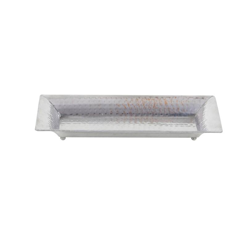 Silver Aluminum Tray (Set of 3) - 15 x 24 x 2