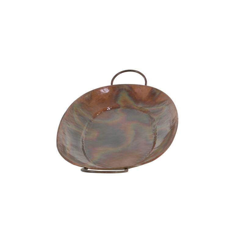 Copper Metal Living Room Decor Tray (Set of 3) - 13 x 27 x 3