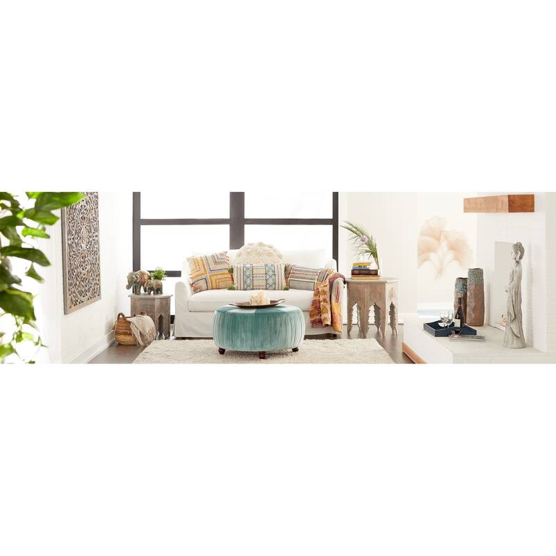 Copper Metal Living Room Decor Tray (Set of 3) - 13 x 27 x 3