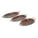 preview thumbnail 11 of 12, Copper Metal Rustic Tray (Set of 3)