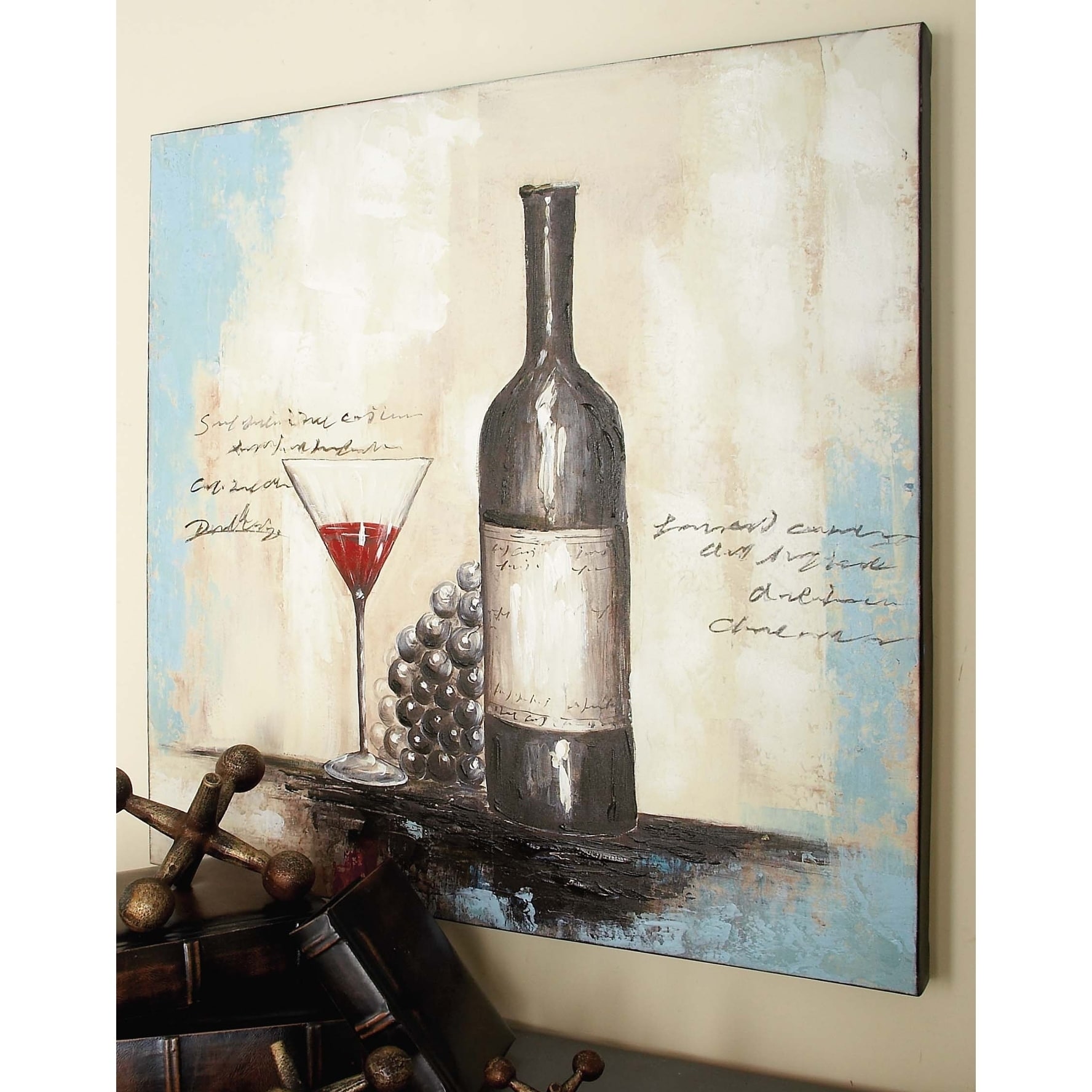French Country 32 Inch Wine Still Life Canvas Wall Art By Studio 350 Multi Color Overstock 12179732