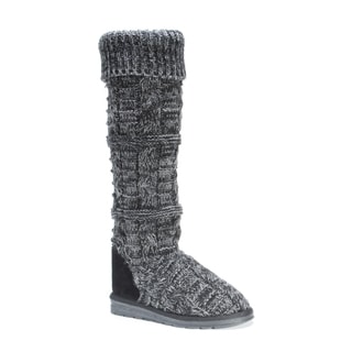 Muk Luks Women's Gwen Grey Polyester/Faux Fur Snowboots - 18973619 ...