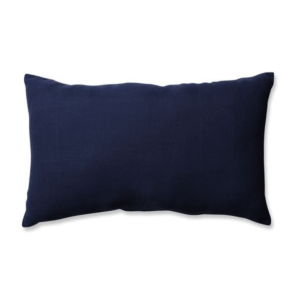 Shop Pillow Perfect Tribal Stitches Navy White Rectangular Throw