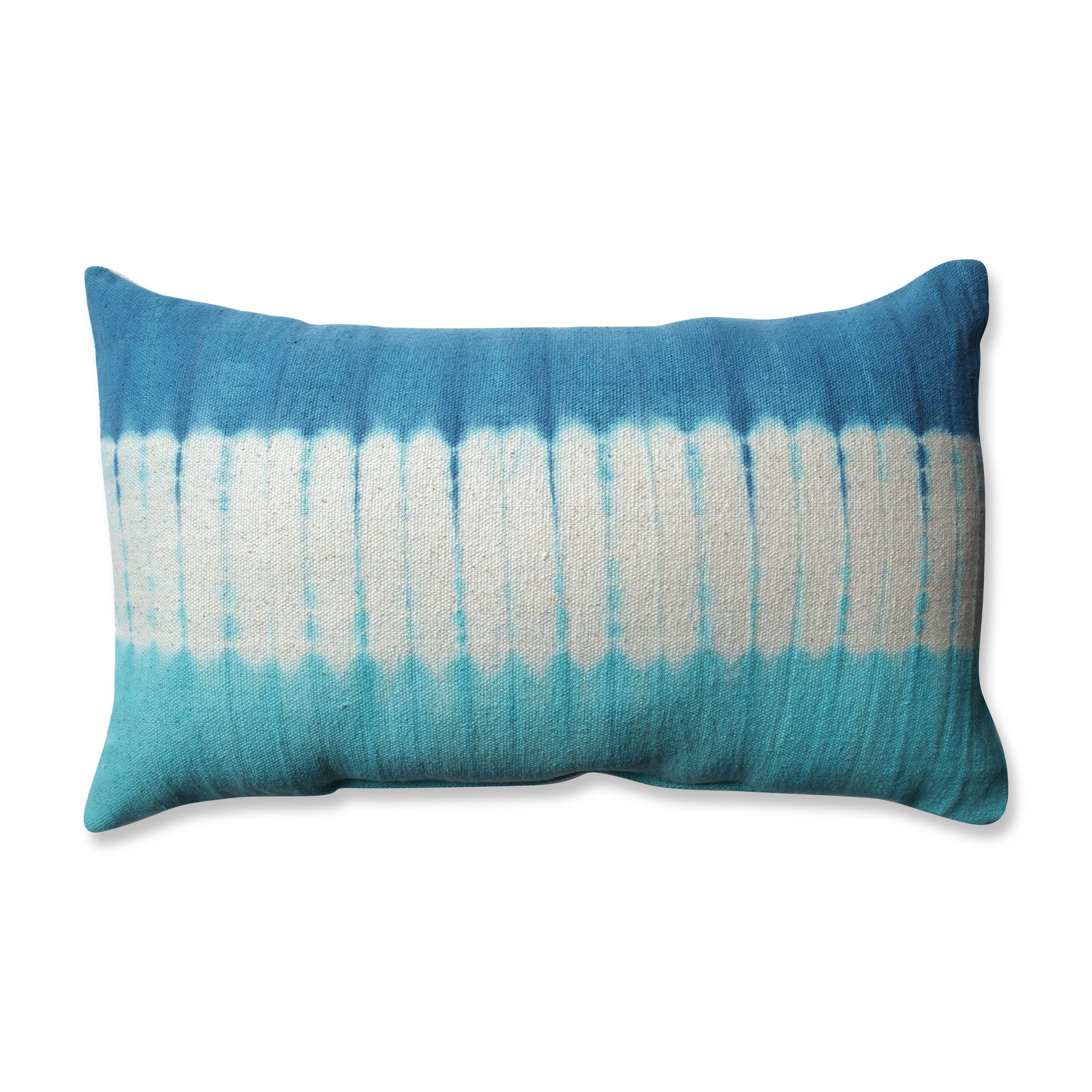 Shop Pillow Perfect Shibori Bands Teal Turquoise Rectangular Throw