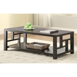 Havana Brown Wood Modern Coffee Table - Free Shipping 