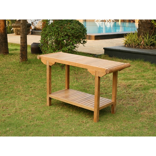 Tortuga Outdoor Teak Console Table - Free Shipping Today ...