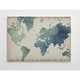 Watercolor World Map - Bed Bath & Beyond - 12182840