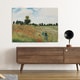preview thumbnail 1 of 1, 'Poppy Field' by Oscar-Claude Monet Framed Painting Print on Wrapped Canvas