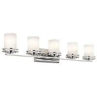 Kichler Lighting Hendrik Collection 5-light Chrome Bath/Vanity Light ...