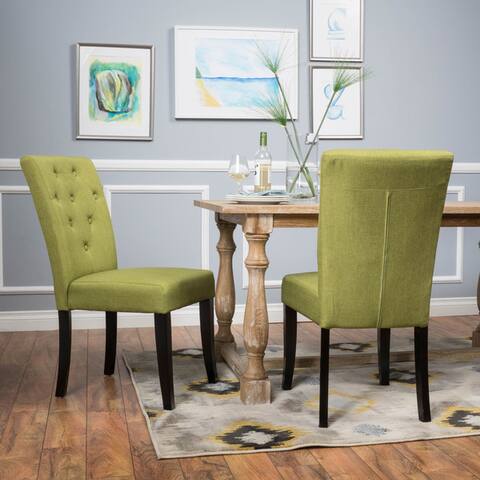 Nyomi Fabric Dining Chair (Set of 2) by Christopher Knight Home - N/A
