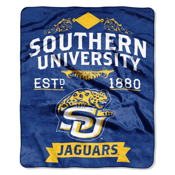 COL 670 Southern University 'Label' Raschel Throw