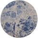 preview thumbnail 24 of 30, Nourison Somerset Area Rug 5'6" Round - Blue - Runner/Round