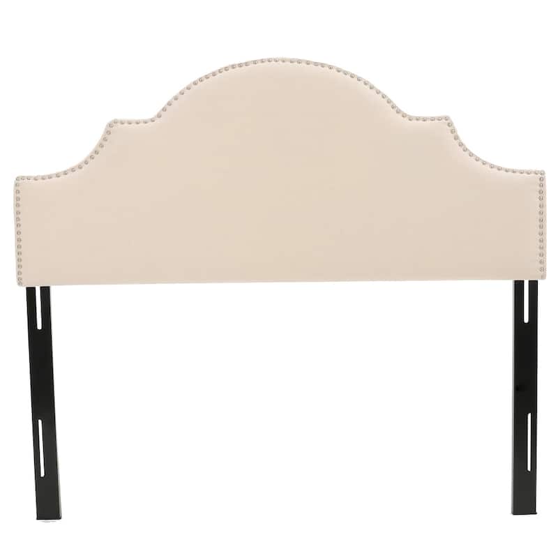 Bianca Adjustable Full/Queen Studded Fabric Headboard by Christopher Knight Home