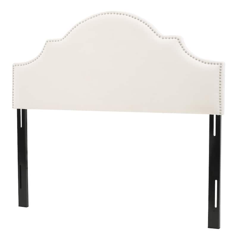 Bianca Adjustable Full/Queen Studded Fabric Headboard by Christopher Knight Home