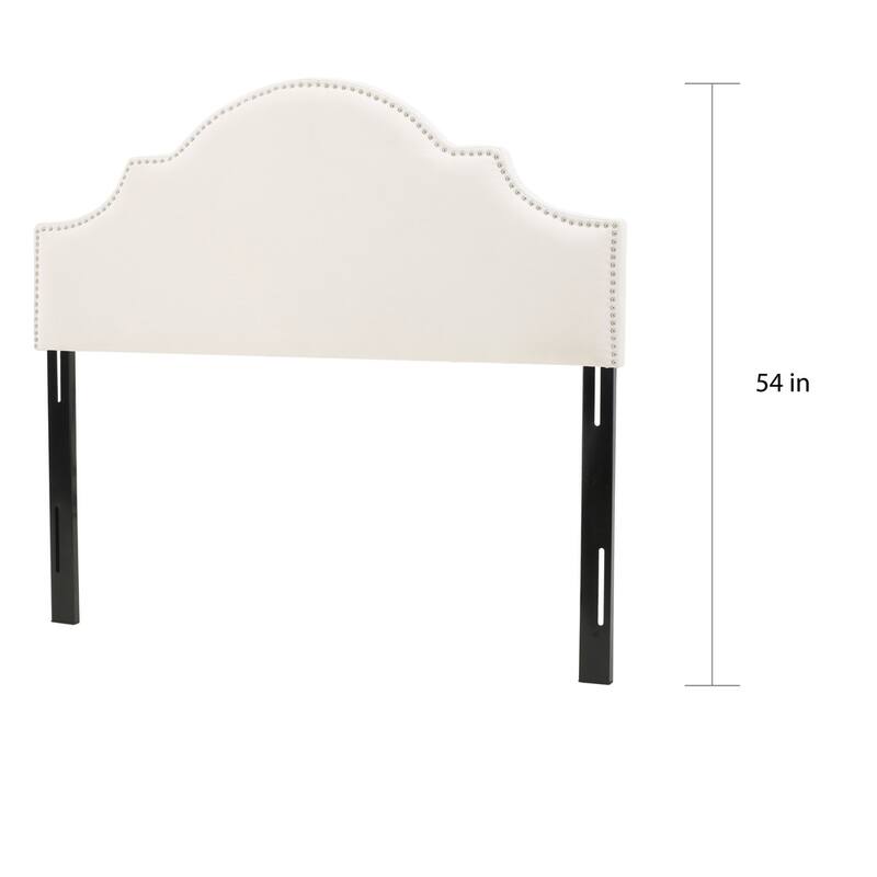 Bianca Adjustable Full/Queen Studded Fabric Headboard by Christopher Knight Home