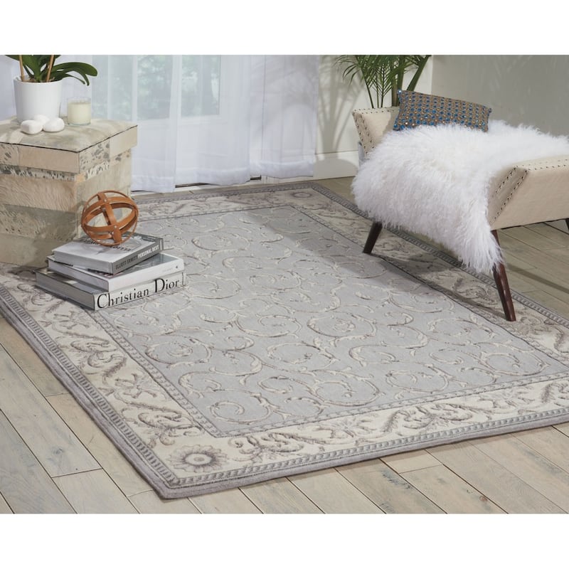 Nourison Somerset Trellis Border Area Rug