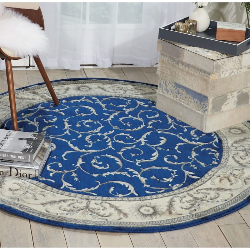 Nourison Somerset Trellis Border Area Rug