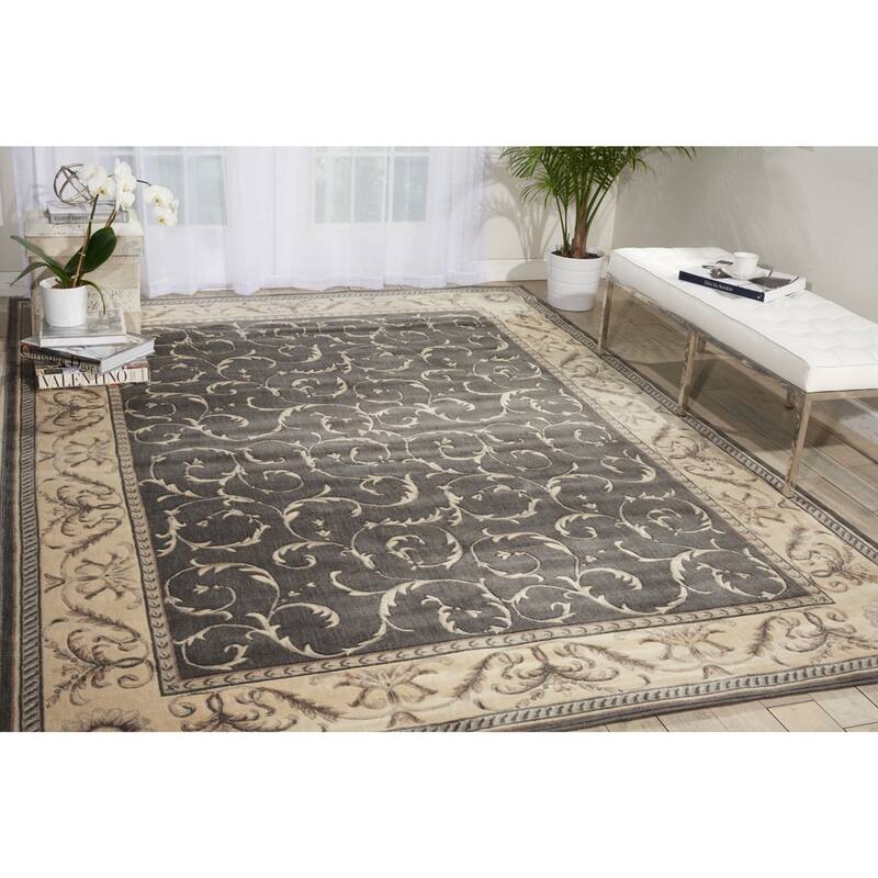 Nourison Somerset Trellis Border Area Rug