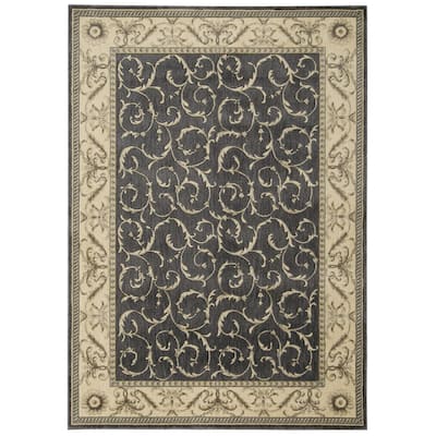 Nourison Somerset Trellis Border Area Rug