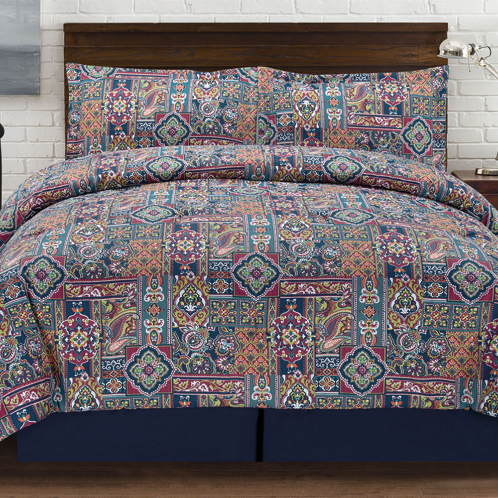 Jewel Tones 4-piece Duvet Bedding 