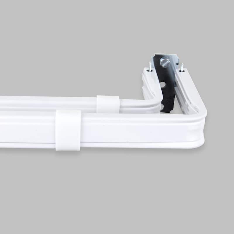 InStyleDesign Adjustable Lockseam Double Curtain Rod