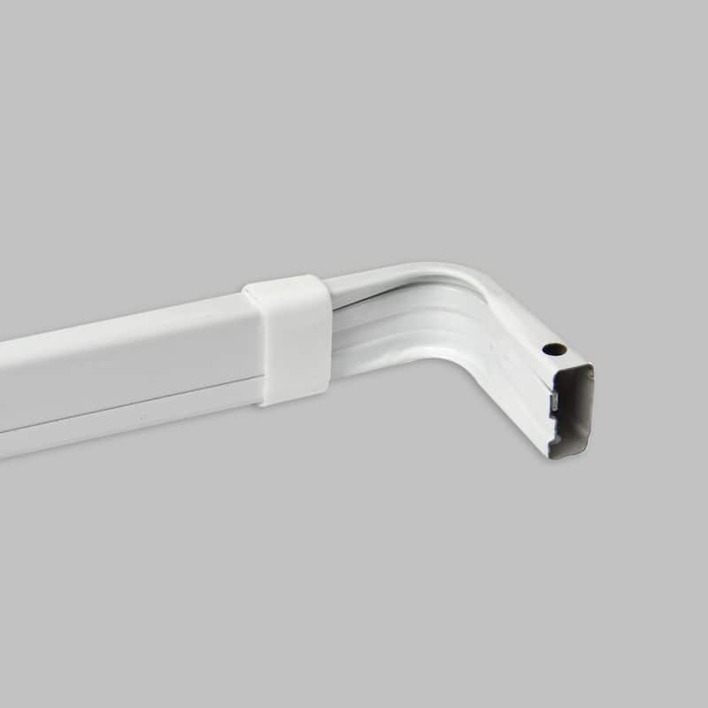 InStyleDesign Adjustable Lockseam Curtain Rod with 2 inch Clearance