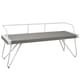 preview thumbnail 4 of 25, Carbon Loft Salk Industrial Dining / Entryway Bench White/Grey