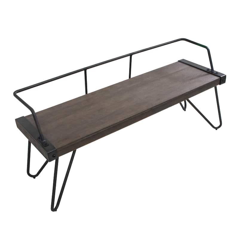 Carbon Loft Salk Industrial Dining / Entryway Bench
