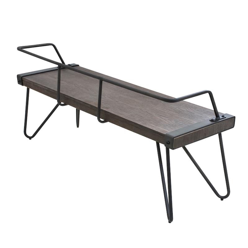 Carbon Loft Salk Industrial Dining / Entryway Bench