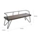 preview thumbnail 14 of 12, Carbon Loft Salk Industrial Dining / Entryway Bench