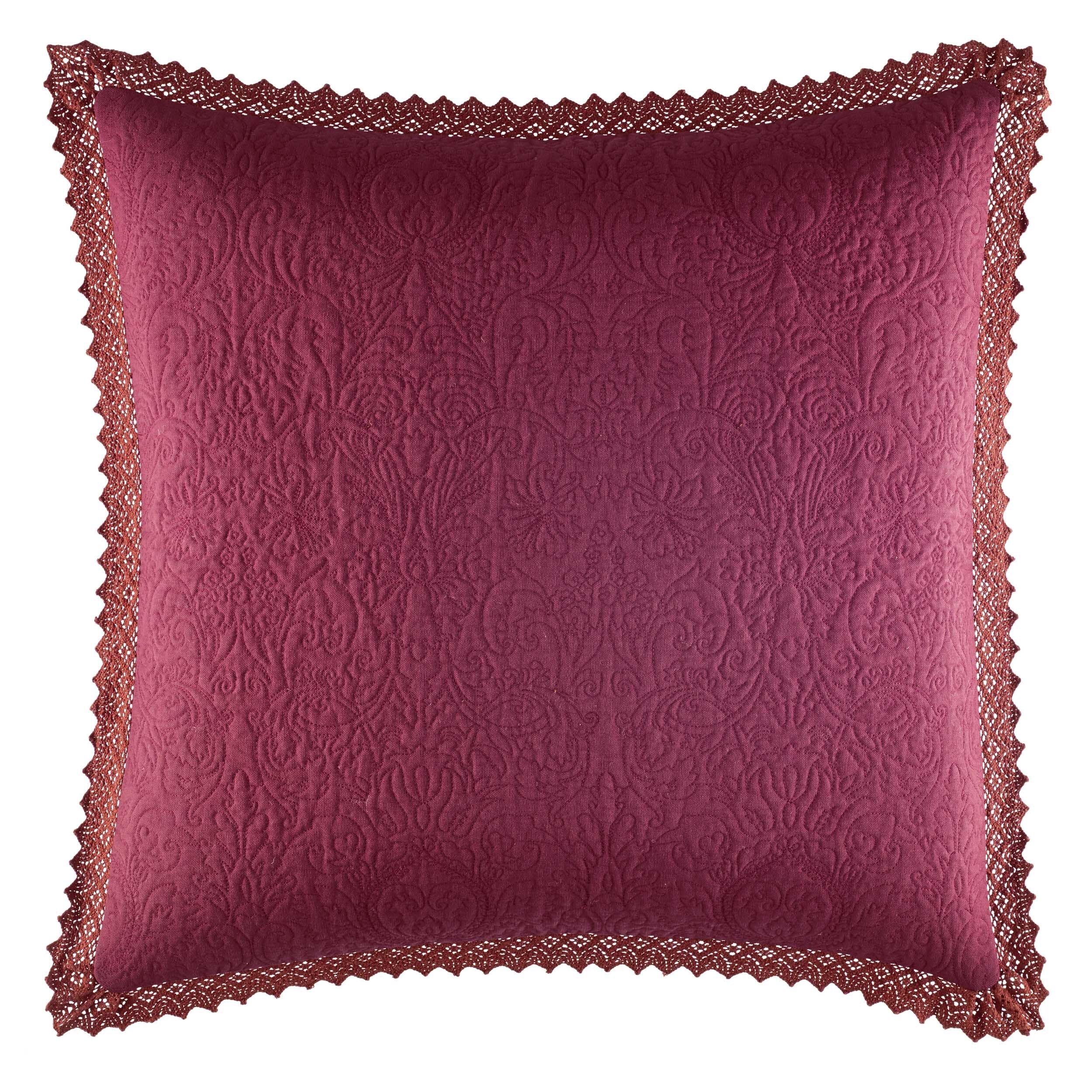 Shop Laura Ashley Ella Crocheted European Sham Free Shipping On