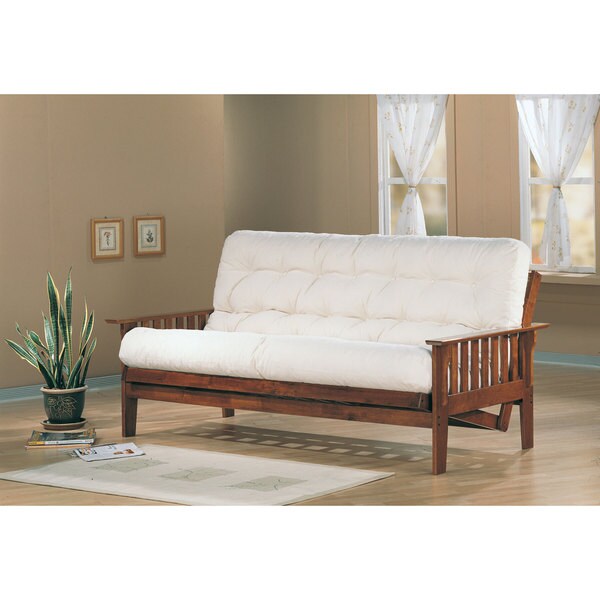 Shop Coaster Company Solid Oak Slat Side Futon Frame Free Shipping