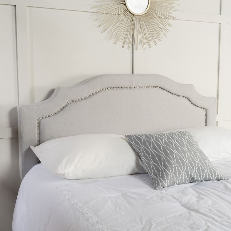 Broxton Adjustable Full/ Queen Headboard by Christopher Knight Home - Light Grey