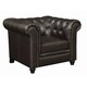 Shop Coaster Company Bonded Leather Button Tufted Arm Chair - 45