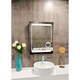 IB MIRROR Aurora 24-inch x 32-inch 6,000k LED Lighted Bathroom Mirror ...
