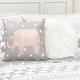 preview thumbnail 3 of 12, Taylor & Olive Ever-Tru Elephant Stripe 5-piece Quilt Set