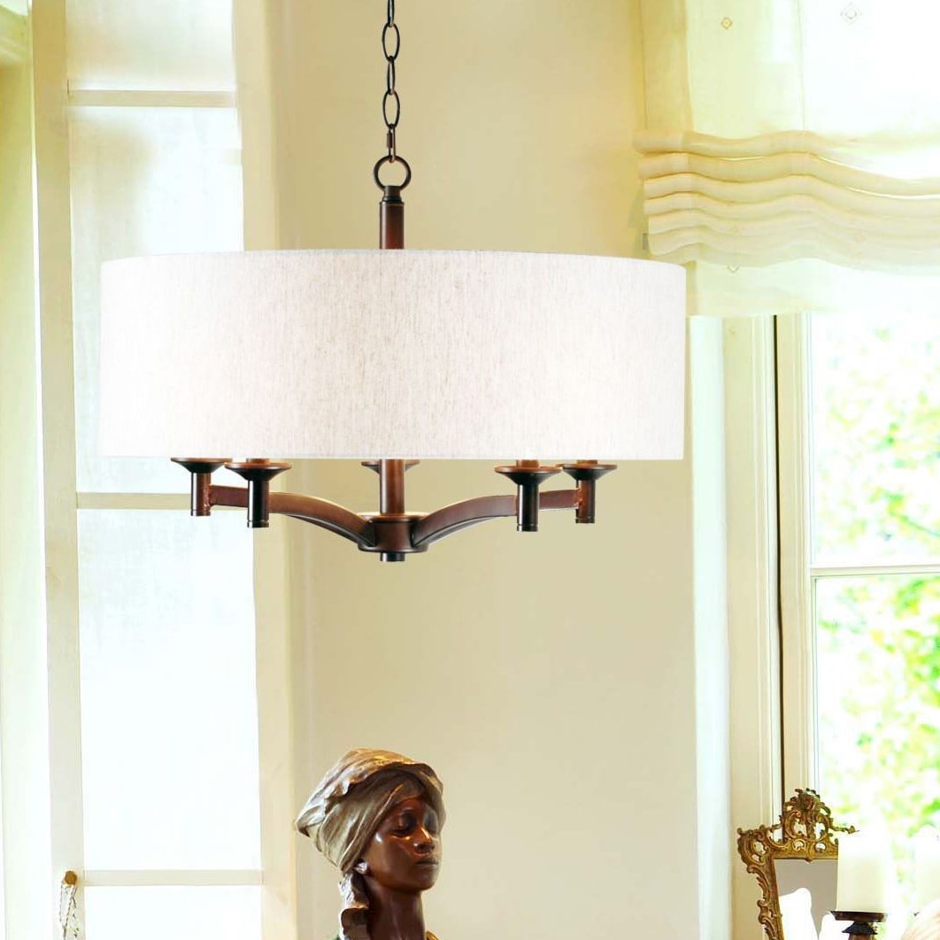 Kingsman 5 Light Pendant - Chandeliers For Bedrooms by Overstock.com