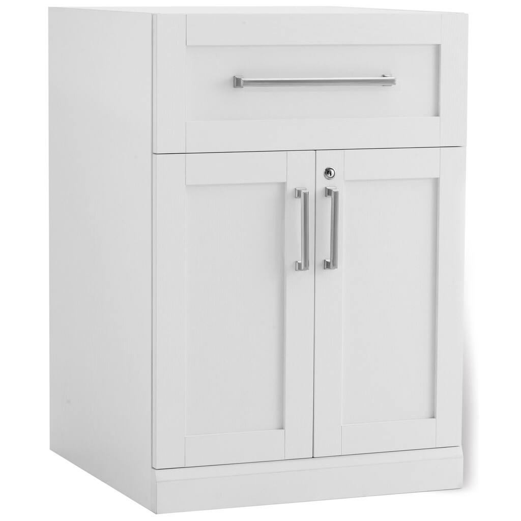 NewAge Products White 24-inch Wide x 24-inch Deep 2-door Cabinet Shaker-style Home Bar Cabinet